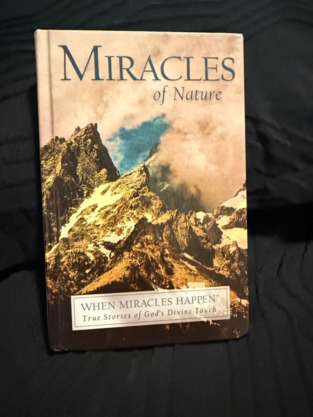 Miracles of Nature Hardcover Book - Mountain Cover (Blue, Tan, Brown)
